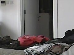 wife Donna Andmore trying clothes