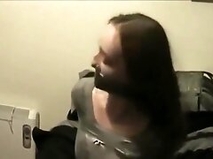 She likes to play with duct tape...