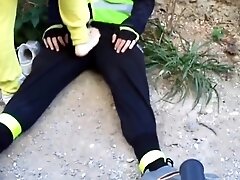 public double footjob on side