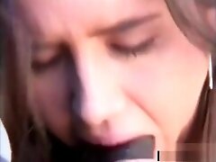 Kasey Cox gets nailed by a black stallion