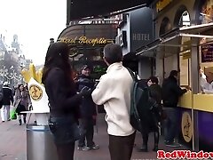 Bigtitted dutch hooker cocksucking before sex