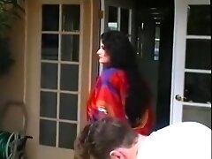 Fabulous pornstars Wendy Whoppers, Joey Karson and Lisa Lipps in horny outdoor, vintage adult scene