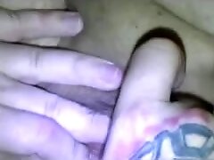 Brunette BBW honey gobbling on a fat white cock