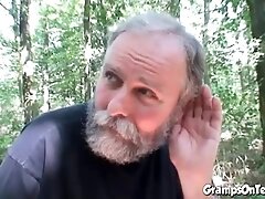 Teen hottie fucked by grandpa