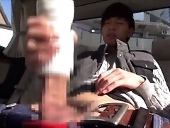 Big Asian Cock Car Jacking