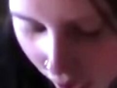 immature sucks cock and swallows