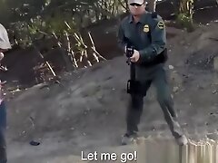 Hot Latina teen 18+ Arrested & Fucked By Corrupt Guards in FFM Threesome