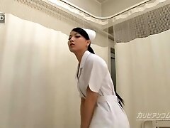 Ren Azumi Shaved-Pussy Nurse - Caribbeancom