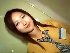 cute Japanese getting fingered