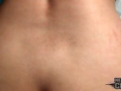 Olivia First Time Big Pink Dildo Pussy Penetration on Video Including Pee Break - NebraskaCoeds