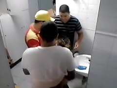 A group of naughty immature guys fucking this poor girl