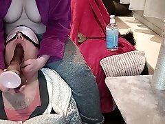 Her Sissy Training. Gagging Dick