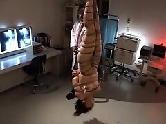 Drubbing a Japanese Nurse-Upside down