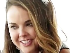 Blonde teen 18+ Dillion Harper Fucks A Huge Cock In The Couch