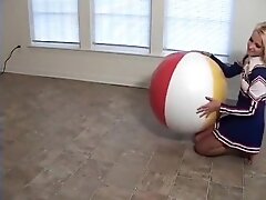 Haley Cheerleader Big Beachball Burst