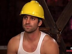 Latex domina pegging sub while banged by her latex lover