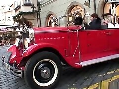 He picks up and bangs granny