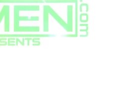 Cock Marathon Scene Poster on men with Malik Delgaty, Trevor Brooks