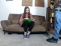 Got pissed On While Trying To Work! (Jessae Rosae x Savory Step father) - PissVids
