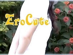 Skinny Japanese teen 18+ shows all her goods